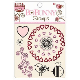 Набір акрилових штампів Crazy Love, Bo Bunny