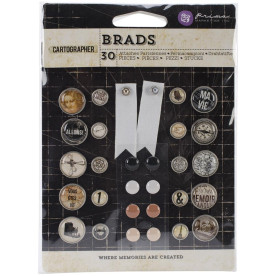 Набор брадсов Cartographer 30 шт от компании Prima