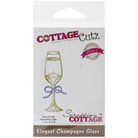 Нож для вырезания Elegant Champagne Glass от CottageCutz