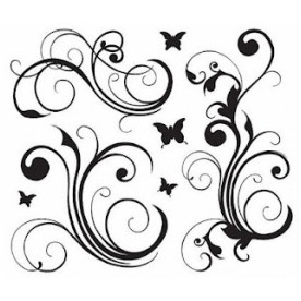 Набор акриловых штампов в упаковке Fancy Frills, Bo Bunny