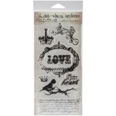 Набор акриловых штампов Urban Grunge, Tim Holtz