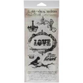 Набор акриловых штампов Urban Grunge, Tim Holtz