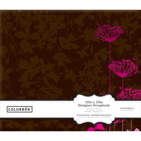 Альбом для скрапбукинга Brown Flowers 30х30 см от Colorbok