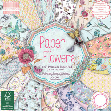 Набір паперу Paper Flowers, 15х15 см, 16 аркушів First Edition
