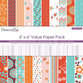 Набір паперу More or Less Value Pack, 15x15см, 10 аркушів від Dovecraft.