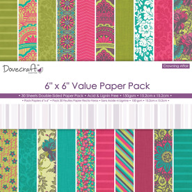 Набор бумаги Crowning Affair Value Pack, 15x15 см,10 листов от  Dovecraft.