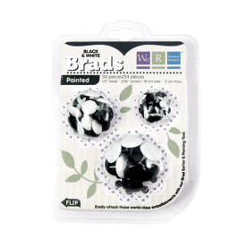 Брадсы Basic Brads Painted - Black & White от We R  Memory Keepers