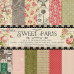 Набор бумаги Sweet Paris, 30х30 см,12 листов Dovecraft