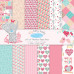 Набір паперу Tiny Tatty Teddy Girl, 30х30 см, 12 аркушів від Dovecraft