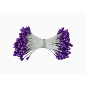 Набір перламутрових тичинок яскраво-фіолетового кольору, 2 мм, 30 шт від ScrapBerry's