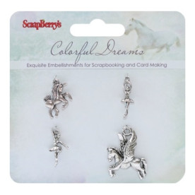 Набір металевих підвісок "Кольорові Сни" від ScrapBerry`s