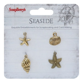 Набор металических подвесок "Там, где море 3" от ScrapBerry`s