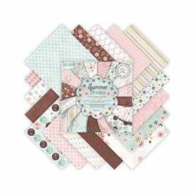 Набор бумаги Summer Breeze 15x15 см 16 листов от First Edition
