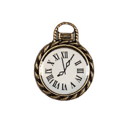 Подвеска "Часы с циферблатом",1 шт, античная бронза от ScrapBerry's
