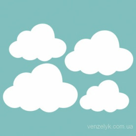 Чипборд "Набор Облаков ", размер 70*100 мм