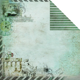 Двосторонній папір Travel Romance 1, 30х30 см від Fabscraps