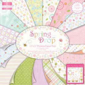 Набор бумаги Spring Drop 30x30 см 16 листов от First Edition