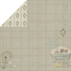 Двусторонняя бумага Bubble Bear 2, 30х30 см от Fabscraps