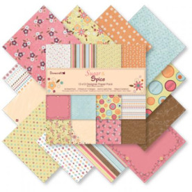 Набір паперу Sugar & Spice 30х30 см, 12 аркушів, від Dovecraft