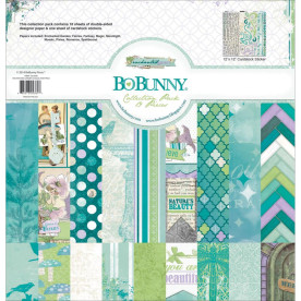 Набір паперу "Enchanted Garden" 30х30 см 18 аркушів від Bo-Bunny