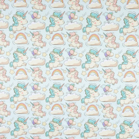 Бавовна Едінорожки, 50х55 см, щільність 120 г/м2, бавовна 100%