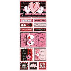 Наклейки для скрапбукінгу Forever Yours від Bo Bunny