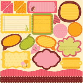 Высечки "Lil' Critter", 17 шт ,размер 30*30 от My Little Shoebox