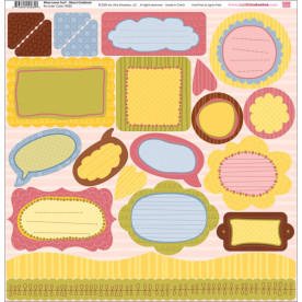 Висікання "Whoo Loves You?", 17 шт, розмір 30 * 30 від My Little Shoebox