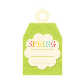 Тег Embossed Tag Spring від We R Memory Keepers