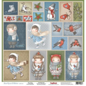 Двосторонній папір Якось в морозну зиму 30х30 см від ScrapBerry's