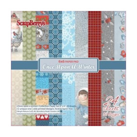 Набір паперу Одного разу взимку 15х15 см 24 листа від ScrapBerry's