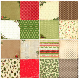 Набор скрапбумаги Ночь перед Рождеством  12 листов 30х30 см двусторонний от Scrapberry's