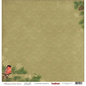 Двусторонняя бумага Зимний вечер 30х30 см от ScrapBerry's