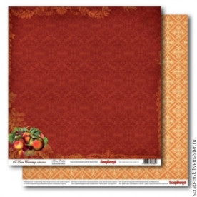 Двусторонняя бумага Домашние заготовки 30х30 см от ScrapBerry's