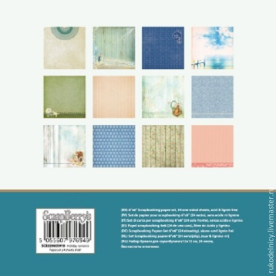 Набор скрапбумаги Курортный Роман 9 листов 30х30 см двусторонний от Scrapberry's