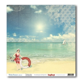 Двусторонняя бумага Прикосновения Лета  30х30 см от ScrapBerry's