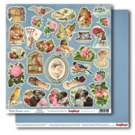 Двосторонній папір Вчорашні мрії 30х30 см від ScrapBerry's