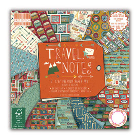 Набор бумаги Travel Notes, 15*15 см от First Edition