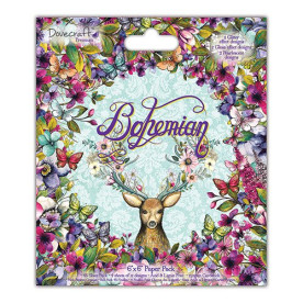 Набор бумаги Bohemian, 15х17 см,12 листов Dovecraft