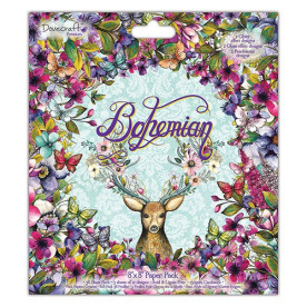 Набор бумаги Bohemian, 20*22 см, 12 листов, Dovecraft