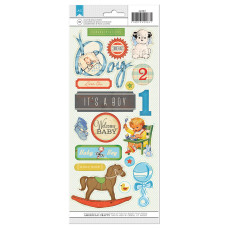 Прозорі наклейки Baby Boy, 12,5 * 31 см від Crate Paper