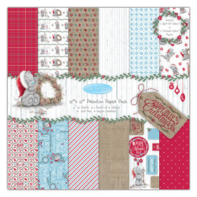 Набір односторонньої паперу Me To You Christmas, 30х30 см, 12 аркушів від Dovecraft