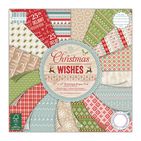 Набор бумаги Christmas Wishes 30х30 см 16 листов от First Edition