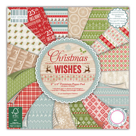 Набор бумаги Christmas Wishes 15*15 см 16 листов от First Edition