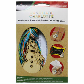 Набір для вишивання Wood Stitchable Shapes SNOWMAN від Bucilla