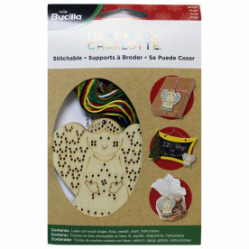Набор для вышивания Wood Stitchable Shapes ANGEL от Bucilla