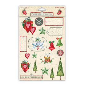 Набор наклеек с блестками 12 Days of Christmas, Dovecraft