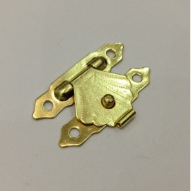 Защелка металлическая, цвет золото, 19х29 мм