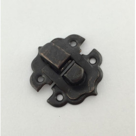 Замочек металлический, цвет черный антик, 30х30 мм