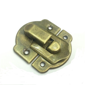 Замочек декоративный, цвет состаренное золото, 44х44 мм